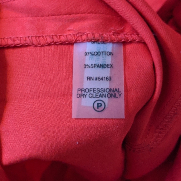 Calvin Klein red snap up belted short sleeve dress - Picture 7 of 7